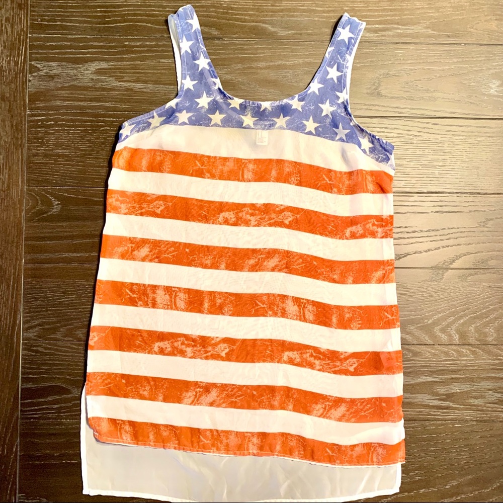 American Flag Tank Top